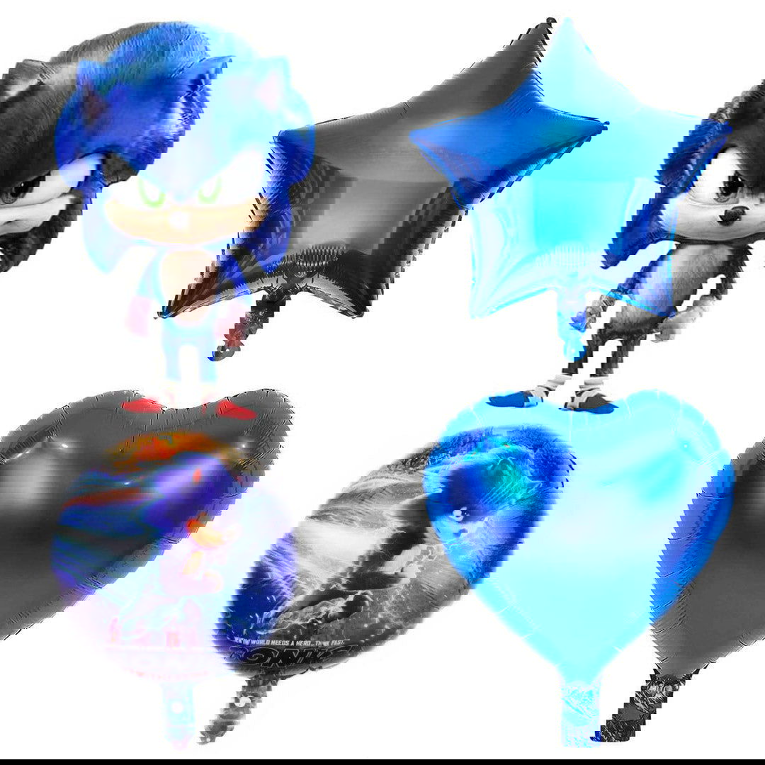 Sonic Foil Balloons 5 Pcs  Set - ardor