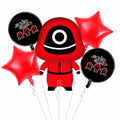Squid Game 5 Pcs Foil Balloons Set - ardor