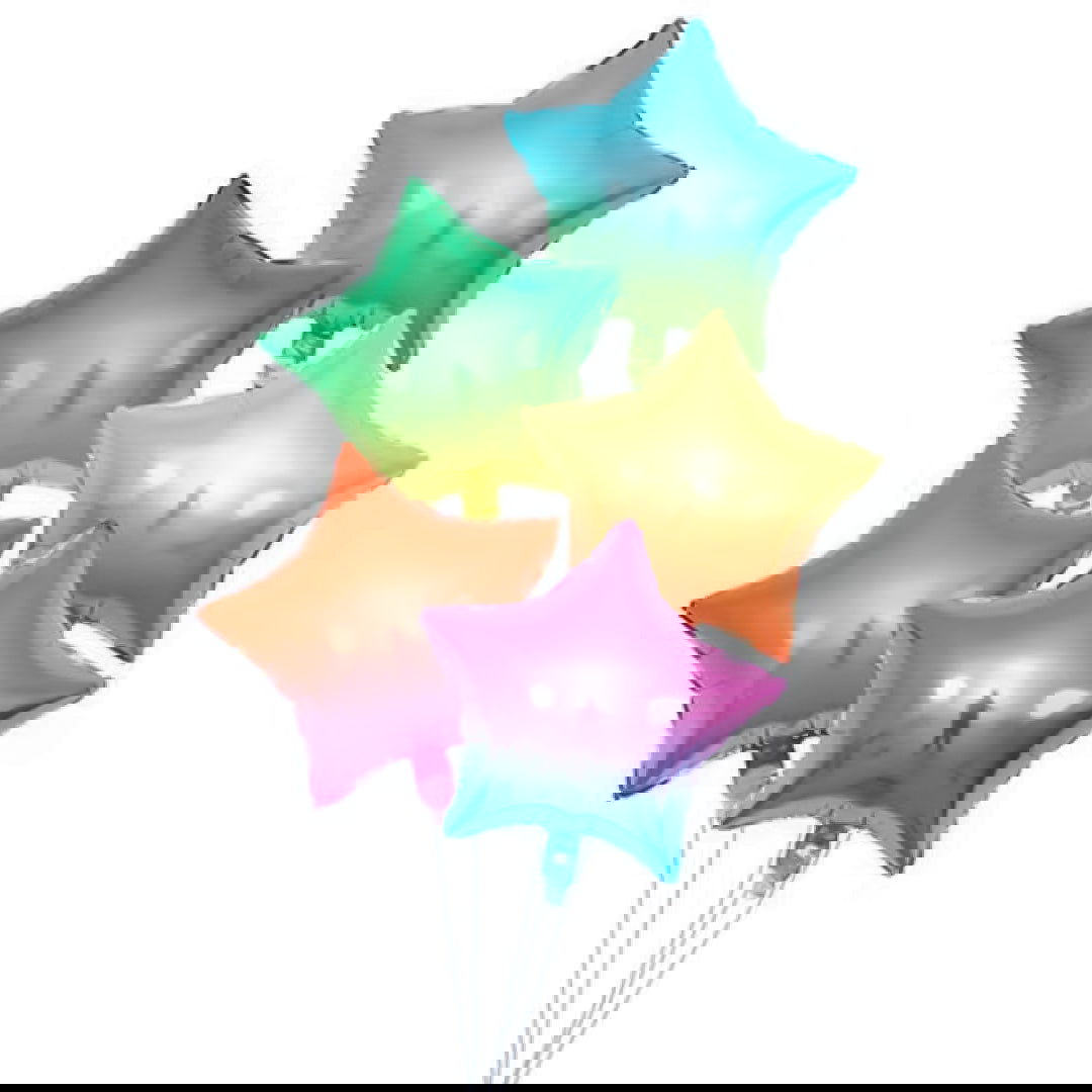 Star Foil Balloons 5 Pcs Set - ardor