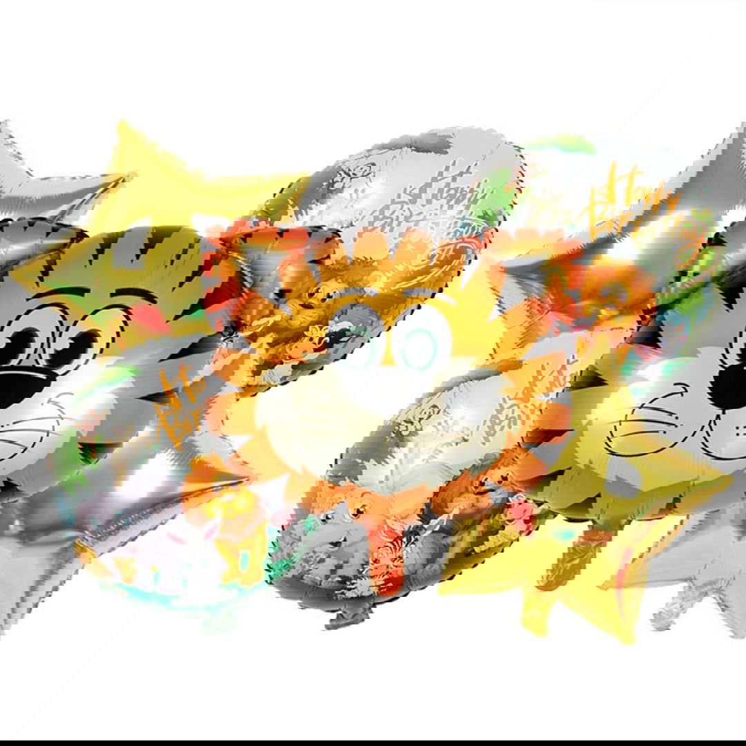 Tiger  Foil Balloons 5 Pcs Set - ardor