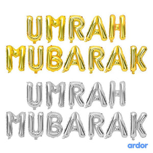 Umrah Mubarak Foil Balloon - ardor