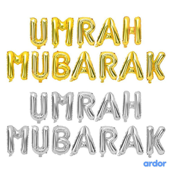 Umrah Mubarak Foil Balloon - ardor