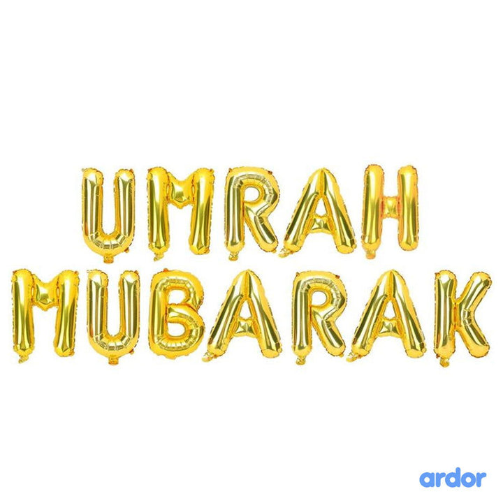 Umrah Mubarak Foil Balloon - ardor