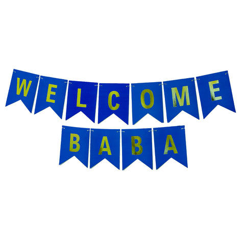 Welcome Baba Bunting Banner