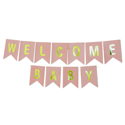 Welcome Baby Bunting Banner