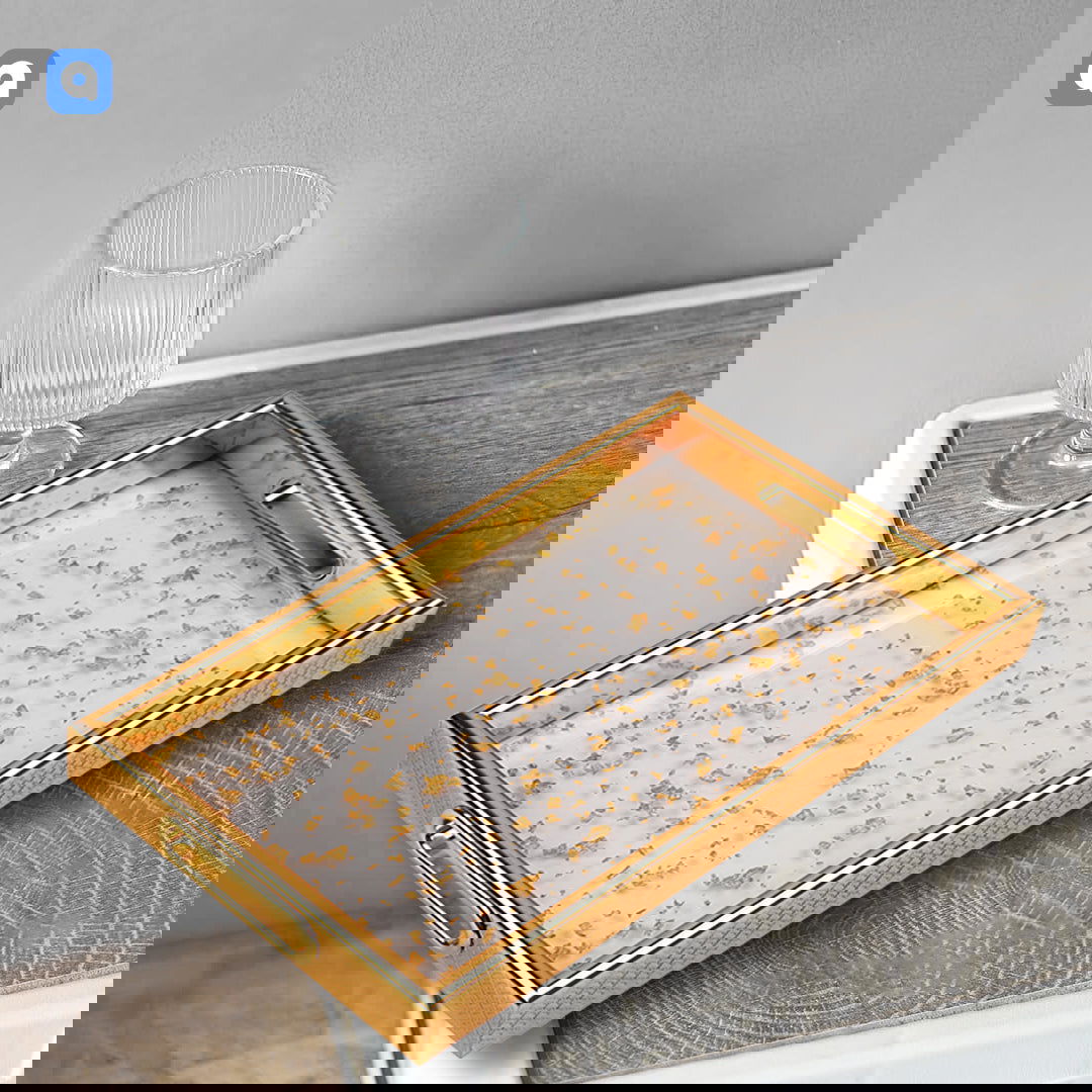 Wedding Tray Square Shape 2 Pcs Set - ardor