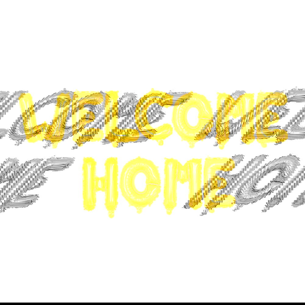 Welcome Foil Balloon Golden Color - ardor