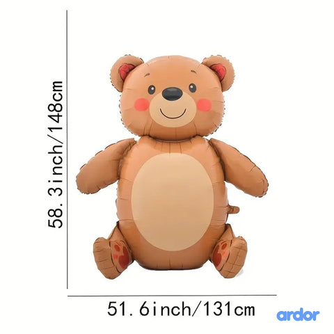 Teddy Bear Foil Balloon 58 Inch Pack of 1