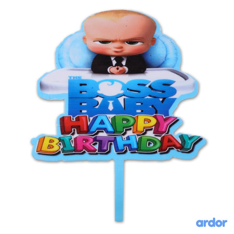 Boss Baby Theme Cake Topper