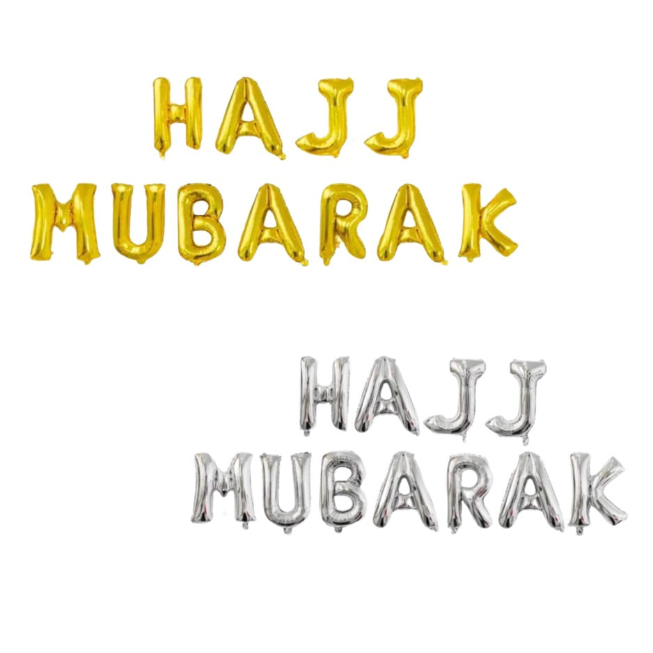 Hajj Mubarak Foil Balloons