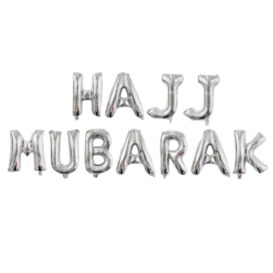 Hajj Mubarak Foil Balloons