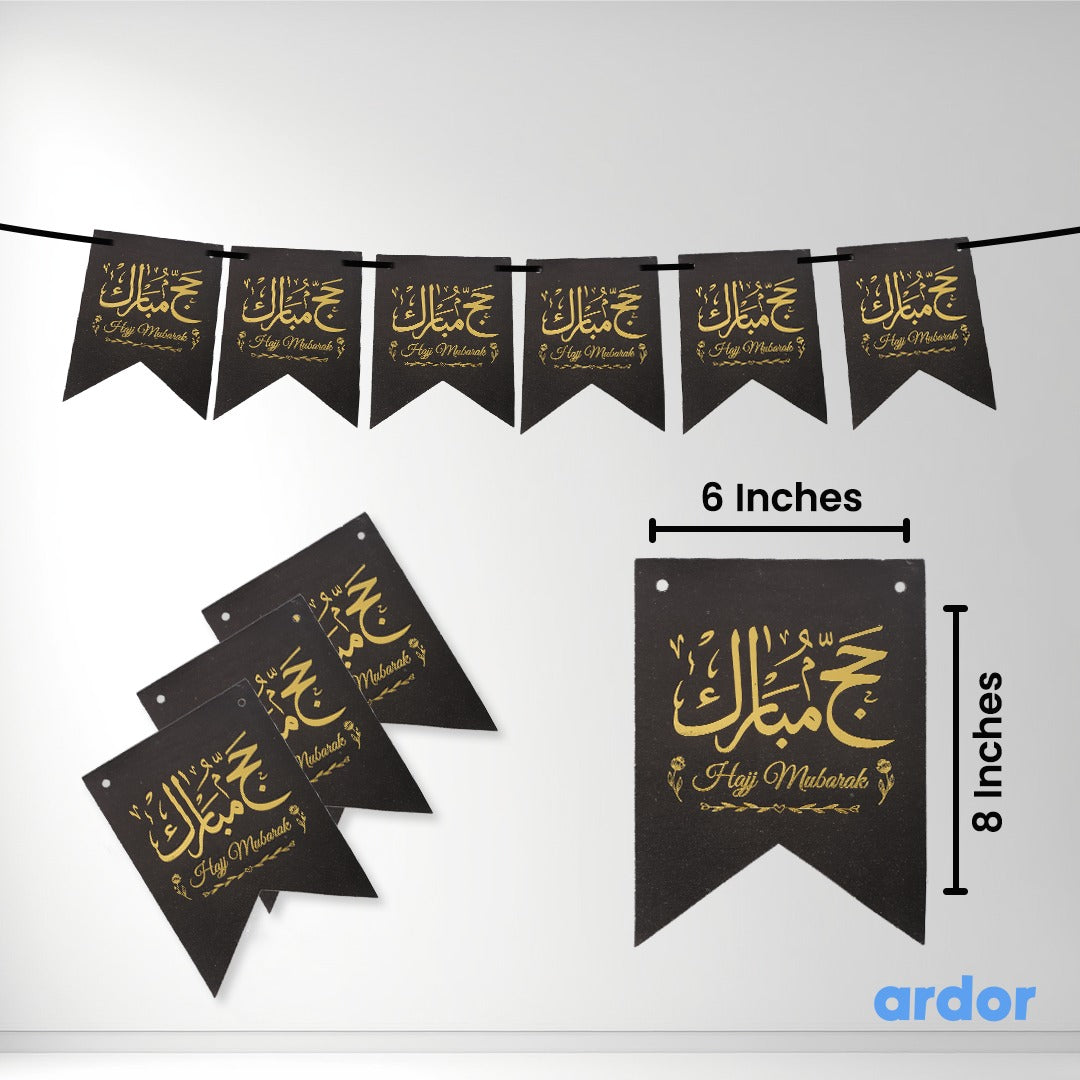 Hajj Mubarak Hanging Banner