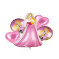 Princess  5 Pcs Foil Balloon Set