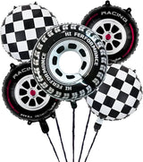 Wheel 5 Pcs Foil Balloon Set