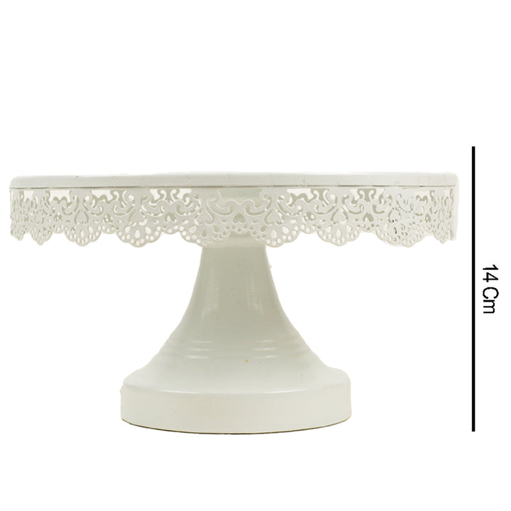 White Medium Cake Stand - ardor