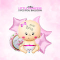 A New Little Princess 5 Pcs Foil Balloon Set (Its a Girl)