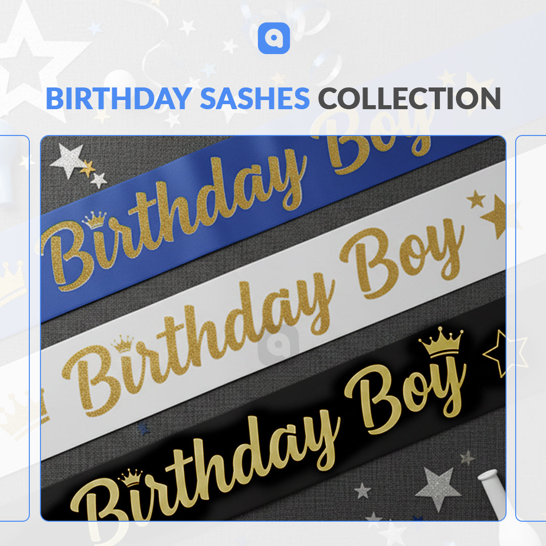 Birthday Boy Sashes – Multi Color Party Accessories | Ardor