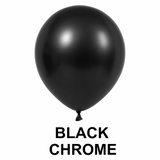 Pack of 50 - Chrome Black Latex Balloon