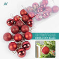 Christmas Hanging Balls Set of 24 (Red / Silver / Blue)