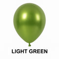 Pack of 50 - Chrome Light Green Latex Balloon
