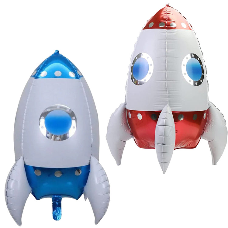 4D Rocket Foil Balloons