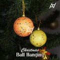 Glitter Christmas Hanging Balls Ð Pack of 6