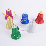 Glitter Christmas Hanging Bells Ð 6 Pcs