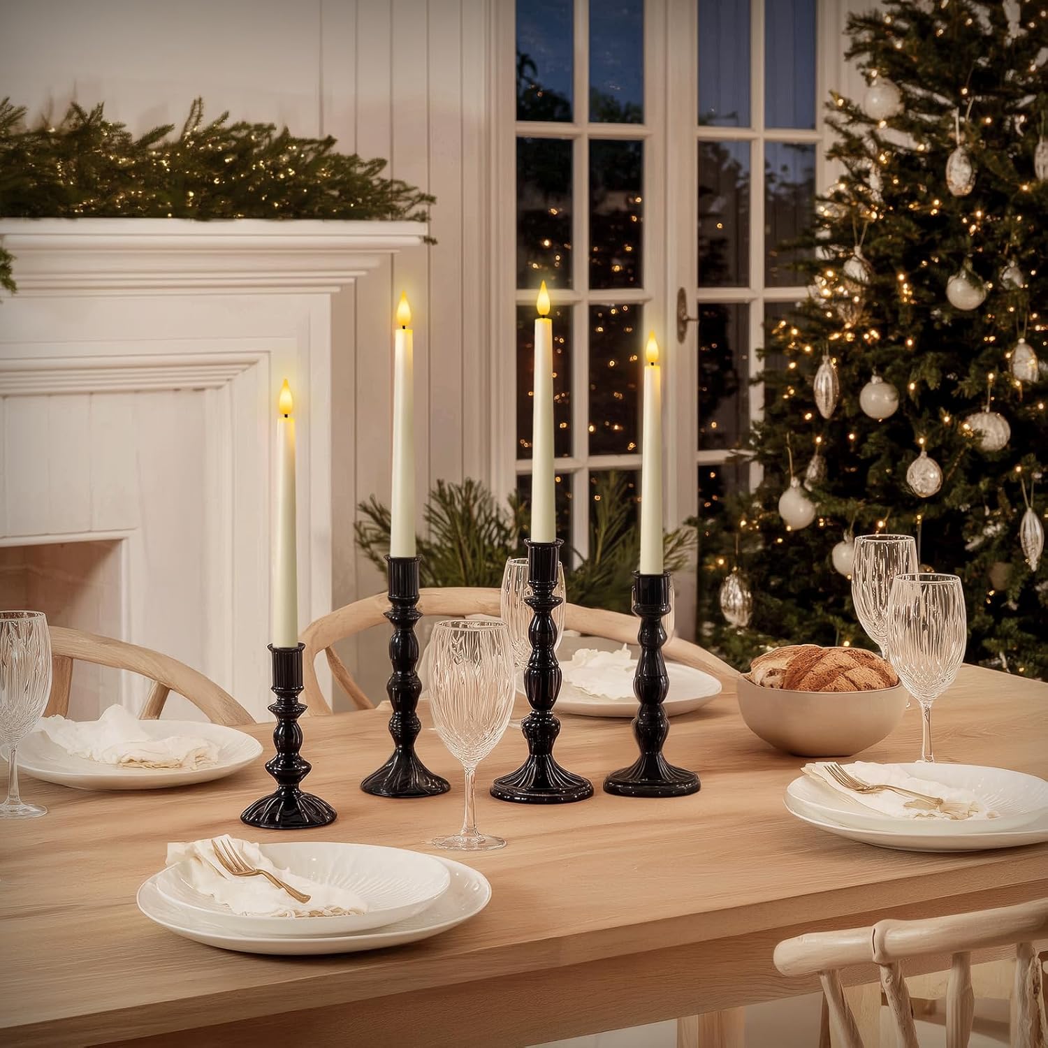 LED Flameless Flickering Candles  Small, Medium & Large (3 Sizes)