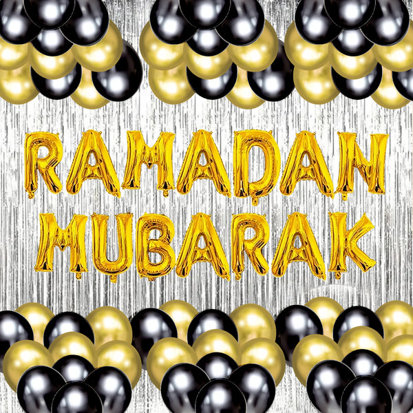 Golden & Black Ramadan Balloon Kit Bundle