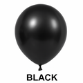 Pack of 50 - Black 10 Inch Chrome Balloon