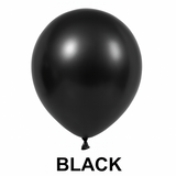 Pack of 50 - Black 10 Inch Chrome Balloon