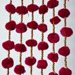 Pom Pom Garland 12 Pcs | For | Maiyo Mendi, Dholki, Nikkah, Wedding  Decor |