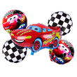 Cars 5 Pcs Foil Balloons Set