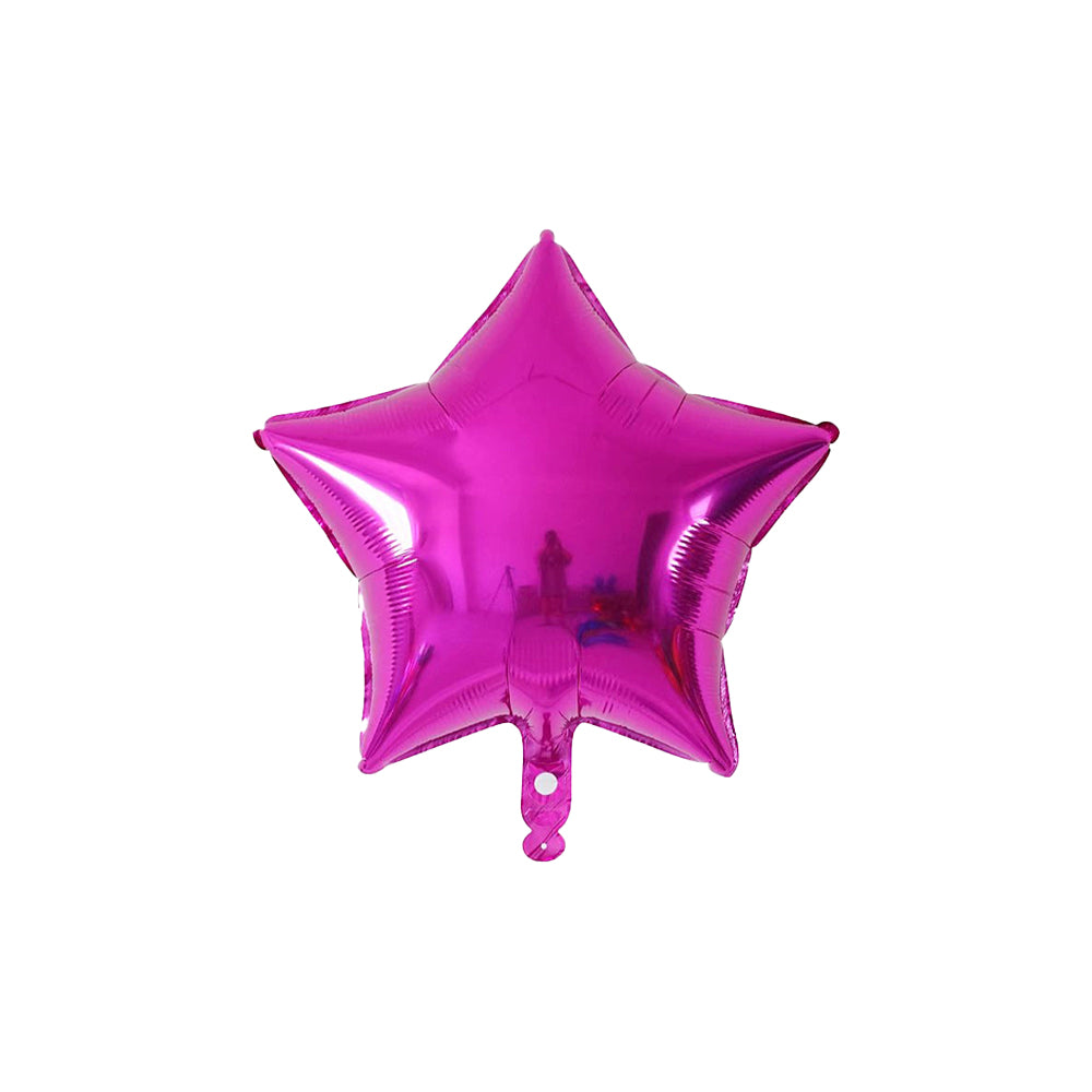 Star Foil Balloon Dark Pink Color