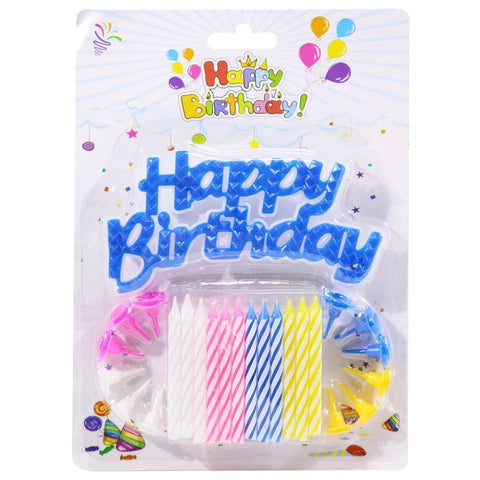 Small Cake Candle with HBD Topper