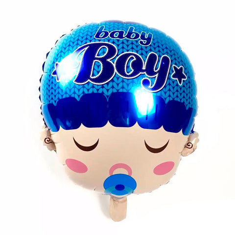Baby Boy Face Foil Balloons