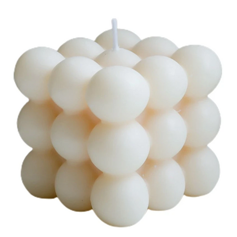 White Bubble Scented Candles