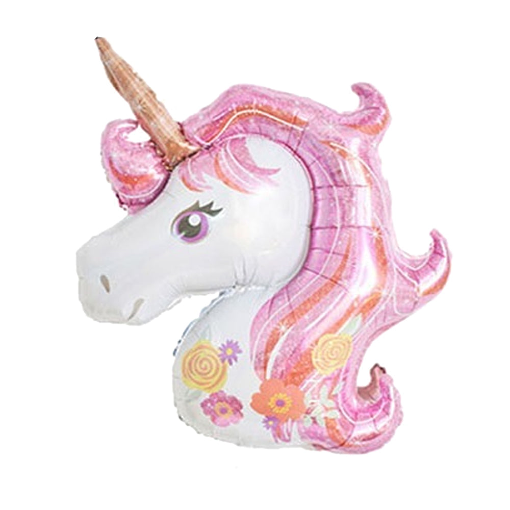 Unicorn Face Foil Balloon