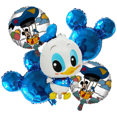 Baby Donald Duck 5 Pcs Foil Balloons Set