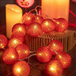 Red Thread Ball Lights