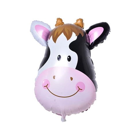 Cow Face Foil Balloon