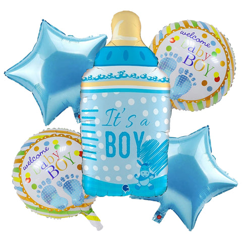 Its A Boy Feeder Foil Balloons Set