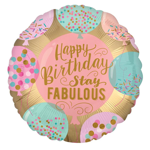 Happy Birthday Round Foil Balloons
