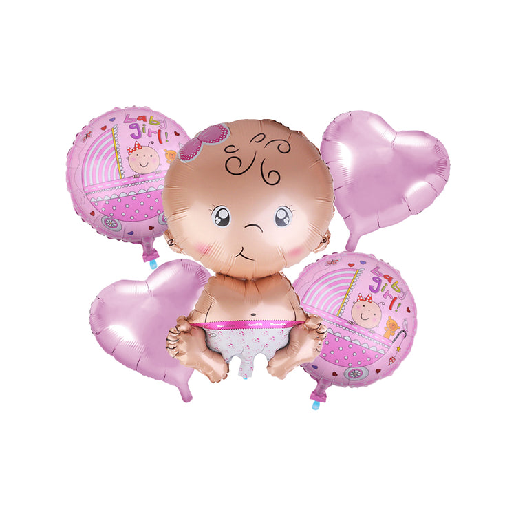 5 pcs baby Foil Balloon Set