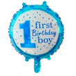 1st Birthday Boy Foil Balloons