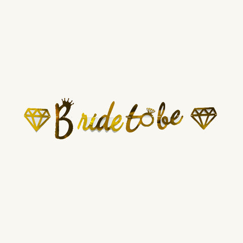 Golden Bride-to-be Bunting