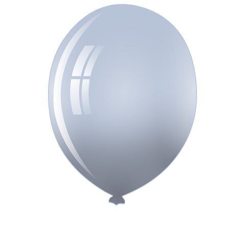 Macaroon Grey Metallic Balloon