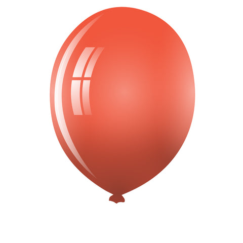 Orange Metallic Balloon