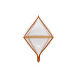 Rose gold 4D Rhombus Transparent Foil Balloon