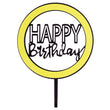 Round Happy Birthday Cake Topper (Imported)